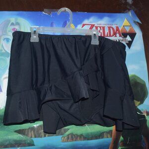 Collections by Catalina black ruffle swim bottoms 1x